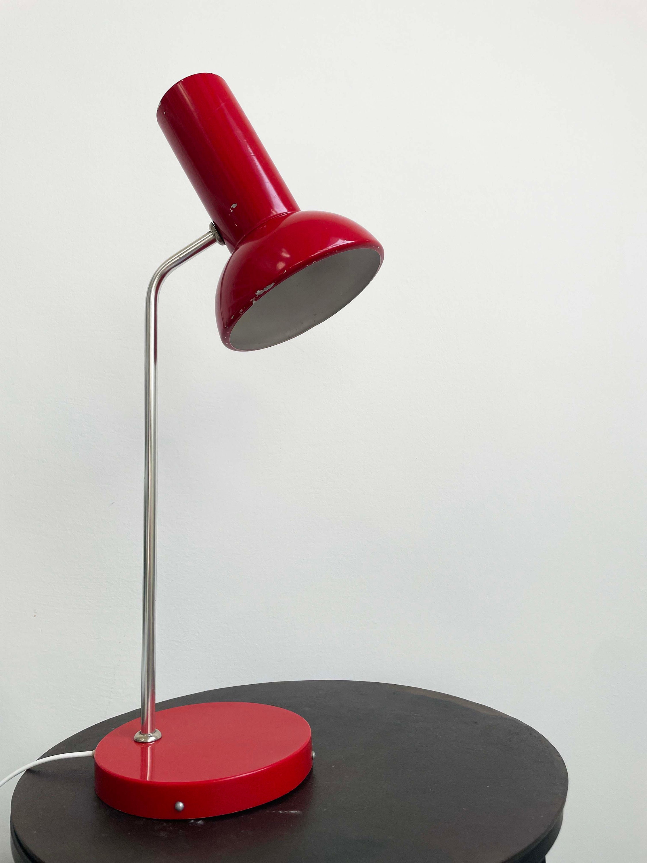 Vintage desk lamp red