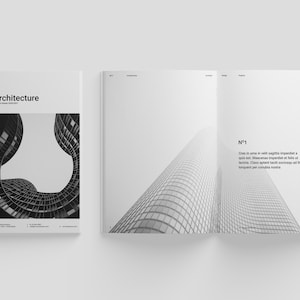 Architecture Minimalist Portfolio| Fashion deisgn template| Editable Magzine template| Interior Design| Adobe Indesign| Photography|Portrait