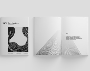 Architecture Minimalist Portfolio| Fashion deisgn template| Editable Magzine template| Interior Design| Adobe Indesign| Photography|Portrait