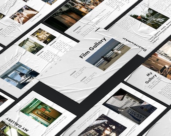 Plantilla de fotografía/ Plantilla de diseño de moda/ Plantilla de revista/ Plantilla de diseño de interiores/ Plantilla de presentación/ Portafolio minimalista/