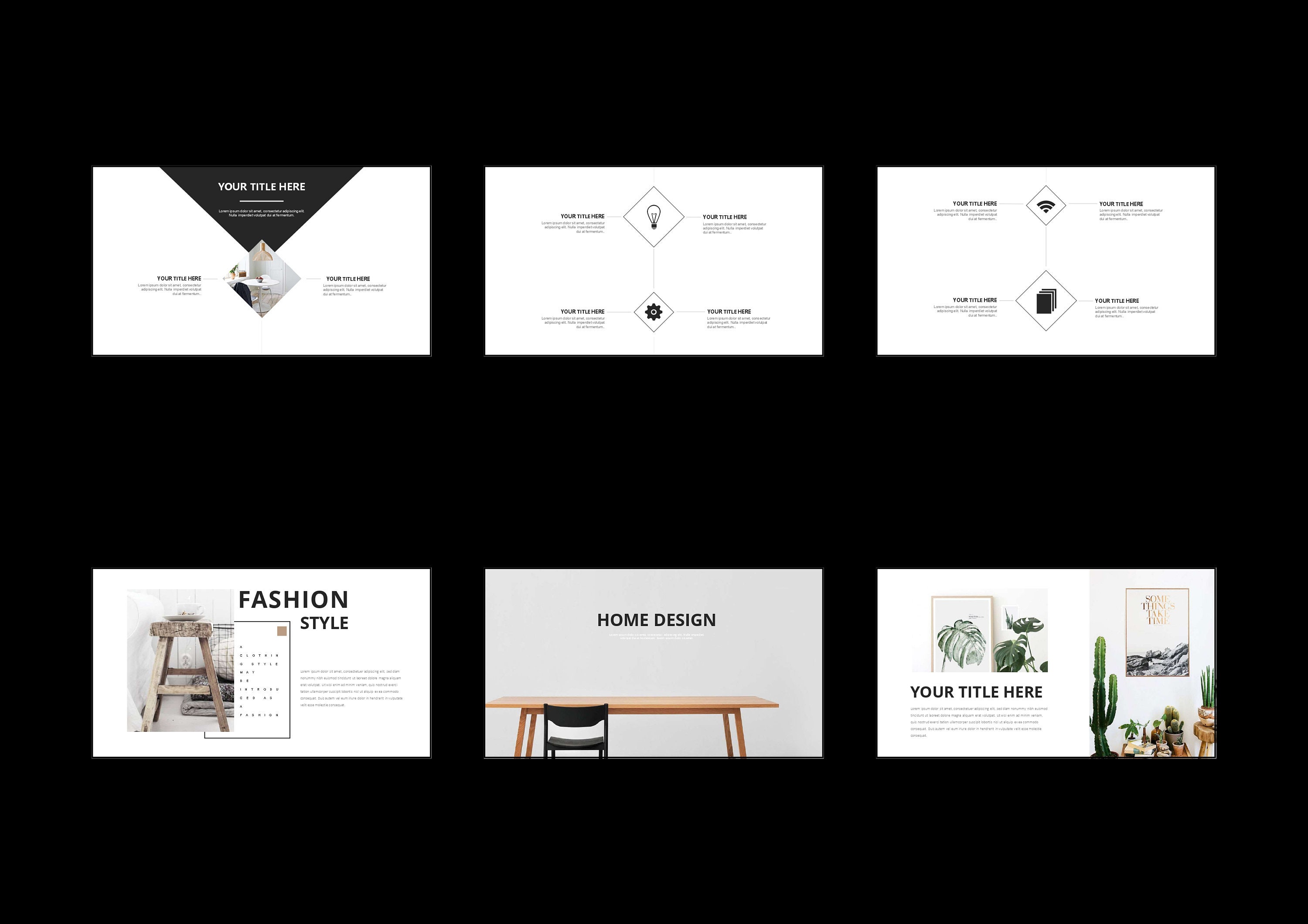 Interior Design Minimalist Presentation Template| Photography Template ...