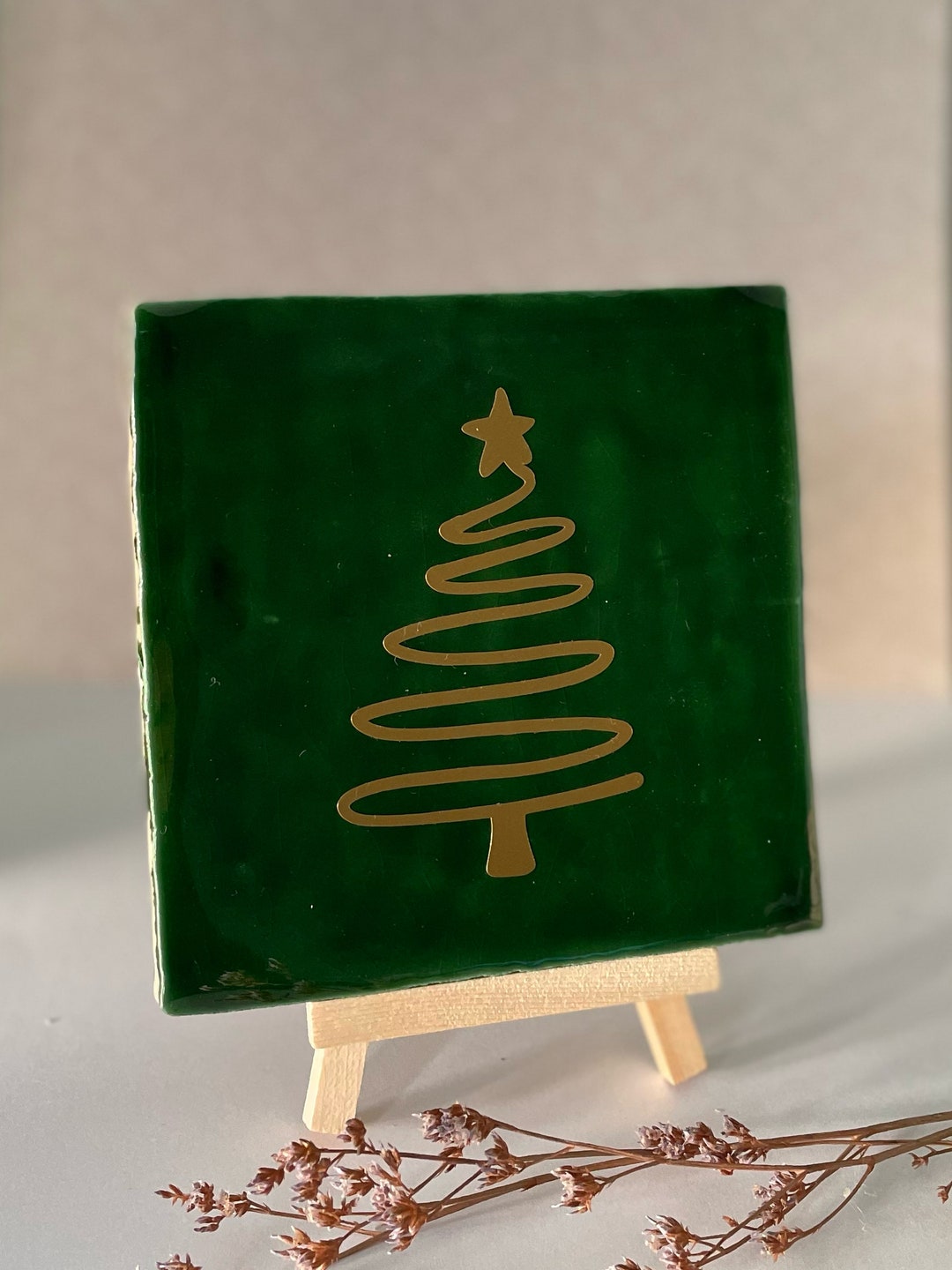 Nice Christmas Tile christmas Tree Etsy