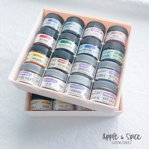 STACKABLE Organizer for Edible Pigment Powder Color-Baking and Icing Supplies-Digital Download-STL File for 3D Printing-Home Kitchen Storage