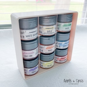 Organizer for Edible Luster Dusts-Baking Supplies Digital Download-STL File for 3D Printing-Home and Kitchen Organization