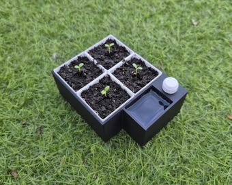 Smart-Grow Mini: Sistema di coltivazione da tavolo a bassa manutenzione - Fioriera semiautomatica per erbe aromatiche e piante grasse - Kit di coltivazione ideale per principianti