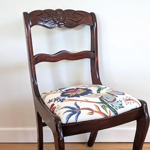 1940&#39;s Mahogany Roseback Duncan Phyfe Chair by Tell City Chair Company