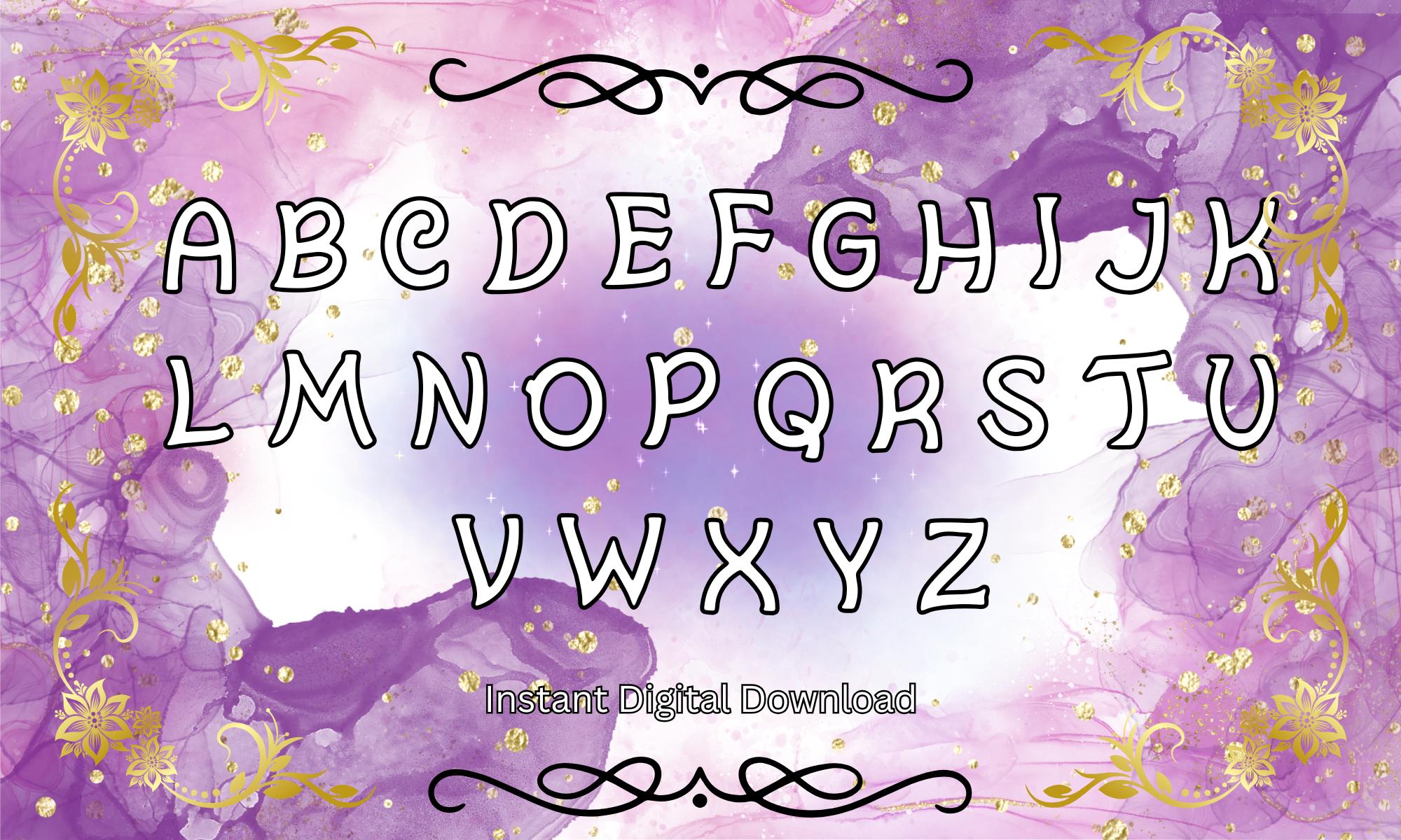 Fantasy Script Font | Magical Handwritten Typeface | Whimsical Script ...