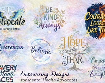 Motivierende PNG-Bundle | Inspirierende Zitate | Erhebende Sublimationsdesigns | Kraftvolle Designs für T-Shirts & Geschenke
