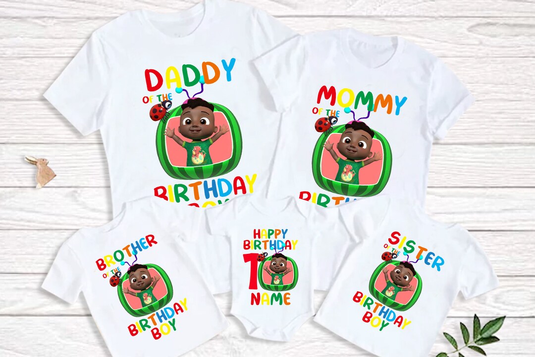 1st Birthday Boy Shirts Family Matching Outfits Birthday Family Crew