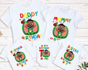 1st birthday boy shirts family matching outfits birthday family crew 2nd birthday boys t shirt 3rd  Party Personalized name Birthday Shirts