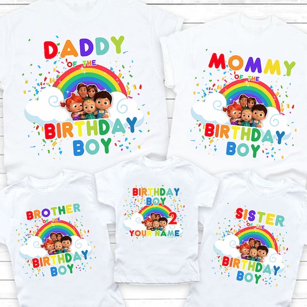 Birthday boys shirts Custom Family Birthday T-shirt Watermelon Matching Birthday Shirts Birthday Squad Birthday Crew Tees Personalized name