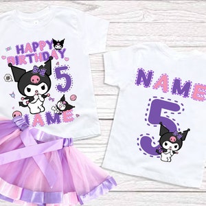 Birthday girl Shirt 6th birthday party tutu set Personalized name age shirt girls Birthday Gift 3rd 7th 5th Custom Birthday Matching outfits image 5