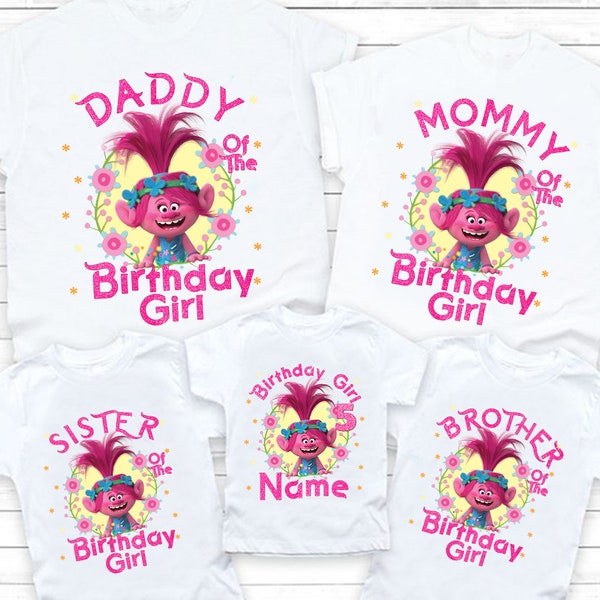 Trolls Birthday Shirt - Etsy