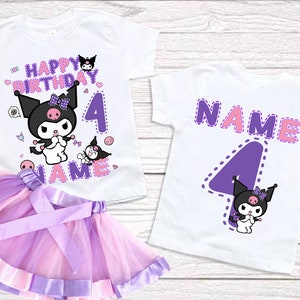 Birthday girl Shirt 6th birthday party tutu set Personalized name age shirt girls Birthday Gift 3rd 7th 5th Custom Birthday Matching outfits image 4