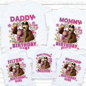 Masha birthday shirt Etsy Espana