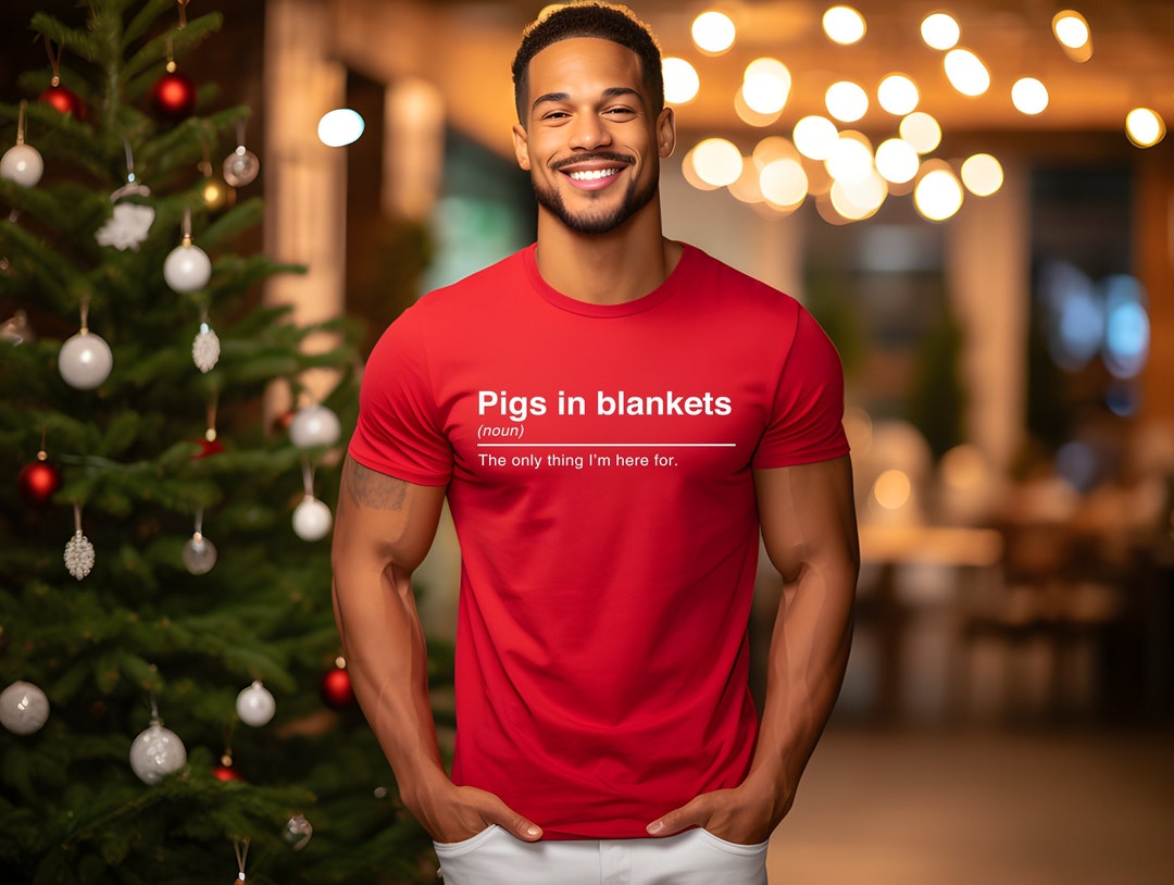 Pigs in Blankets Christmas Jumper Sarcastic Definition Cheeky Funny