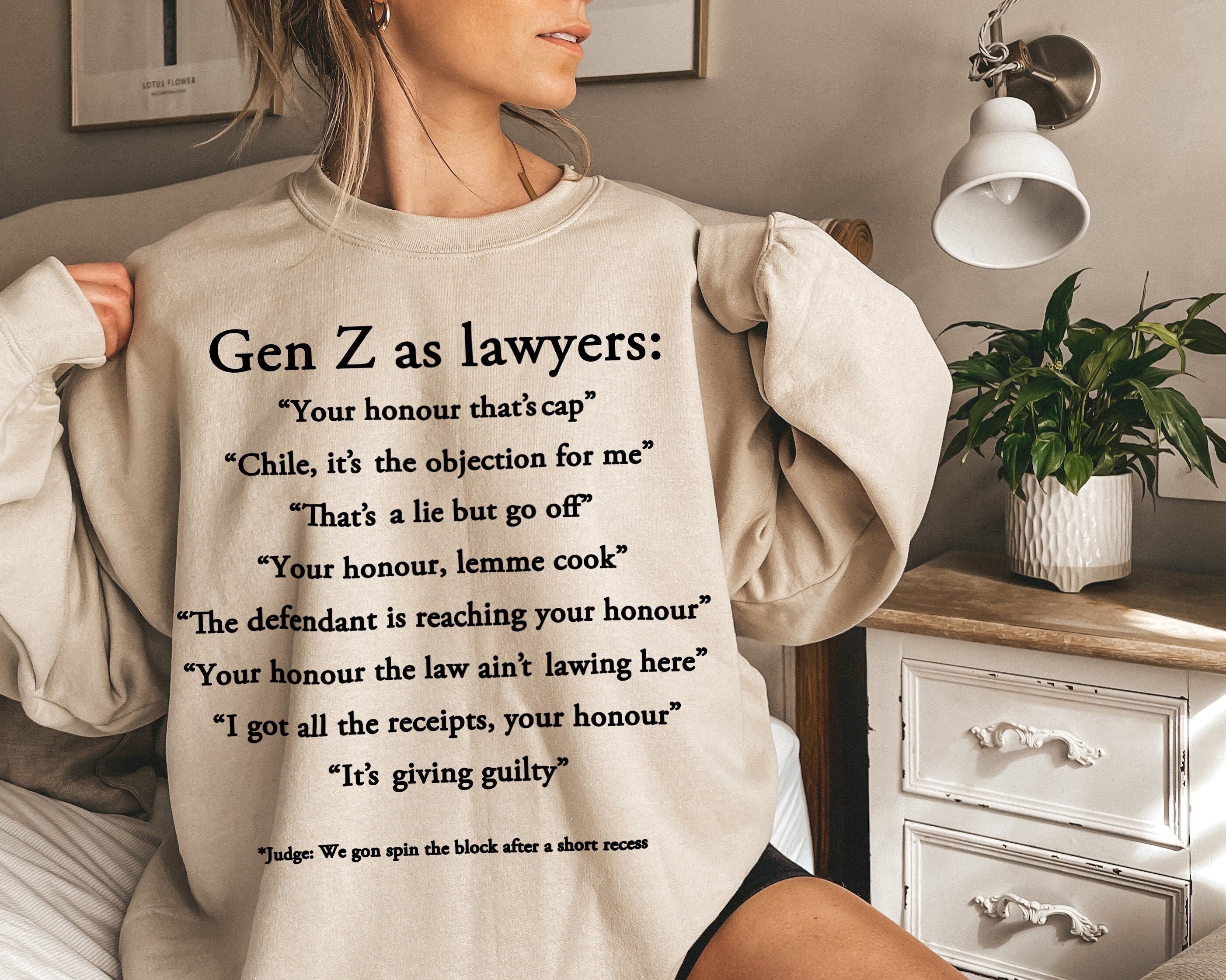 Gen Z as Lawyers Sweatshirt, Fun Lawyer Gift,law School Student
