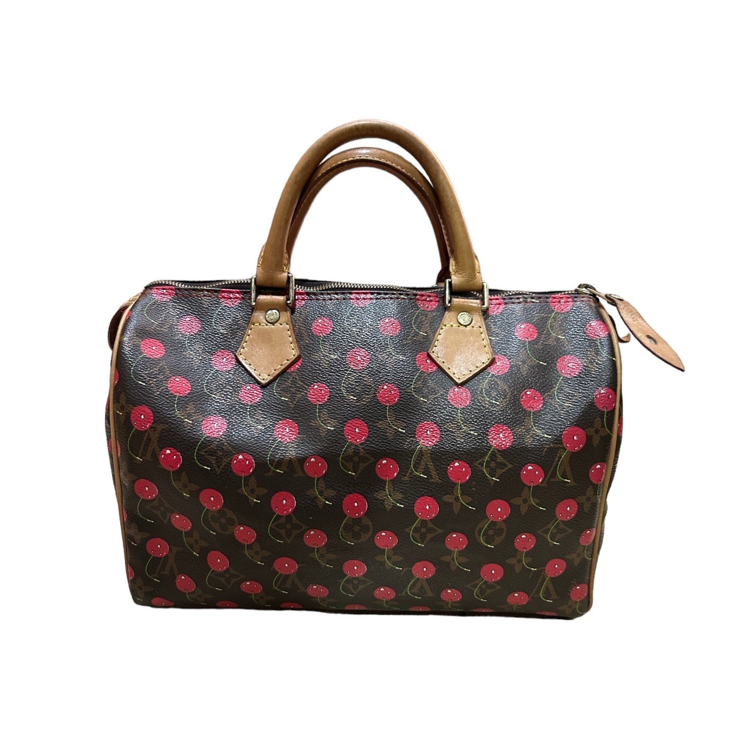 Louis Vuitton Paris x Murakami multicolor monogram bag on brown background  - 2000s second hand Lysis