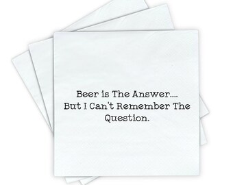 Beer Quotes Beverage Cocktail Party Favors Supplies Decorations Napkins 12 Pcs