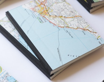 Notizbuch mit Straßenkarteneinband, Serie Voyage en France