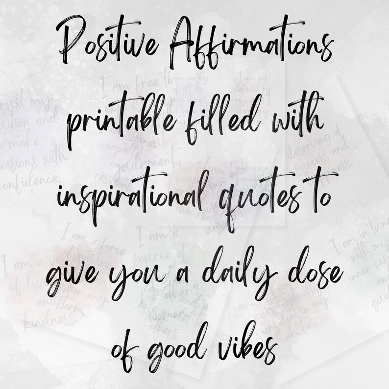 Affirmation Cards for Women Positive Affirmation Printable ...
