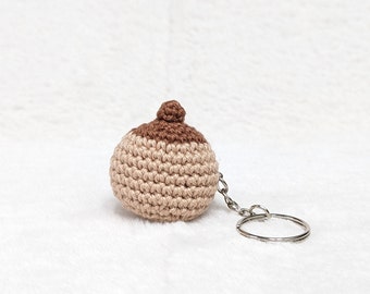 Crochet chest keychain. Midwife gift, comare, midwife, doula, obstetrics student