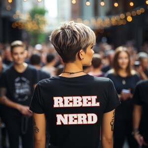 REBEL NERD T-Shirt (Women's): Represent Your Inner Nerd Rebel by CNGO