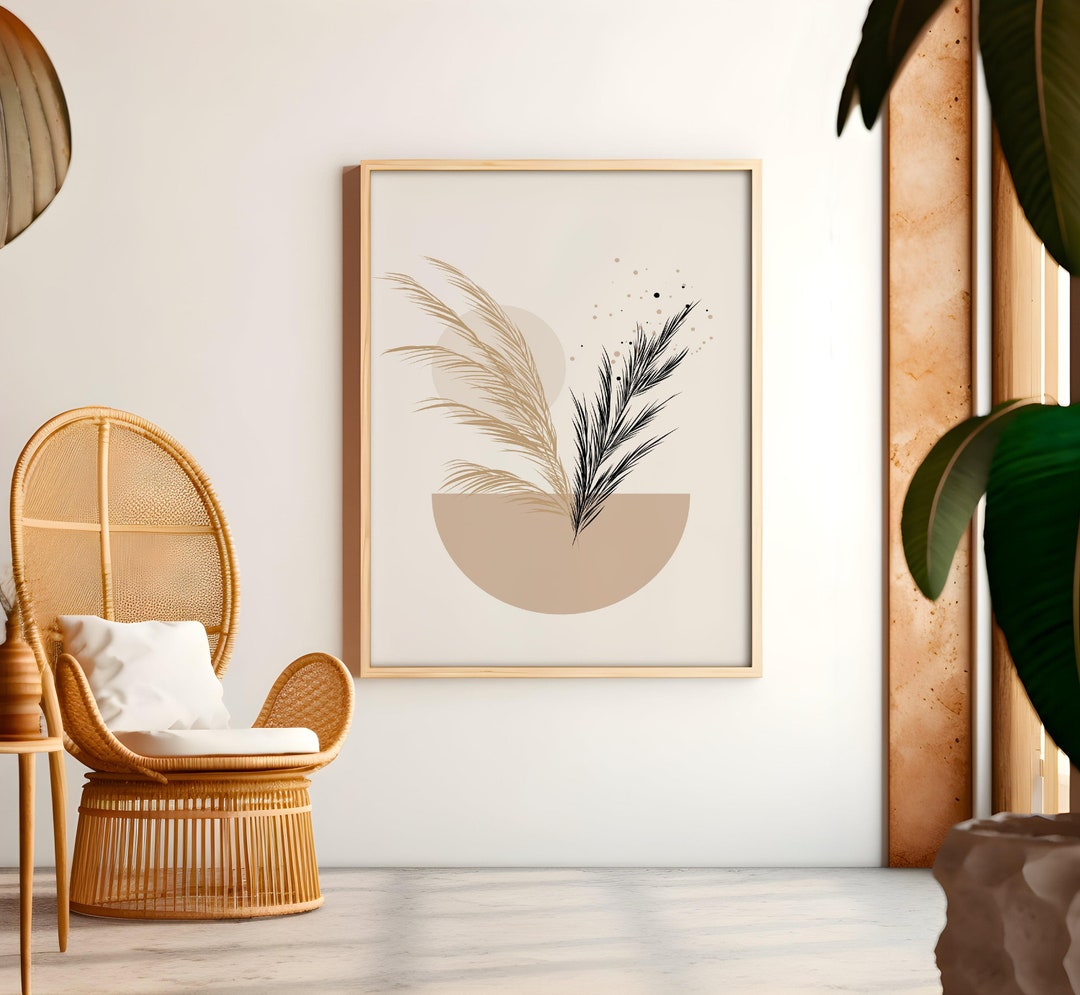 Boho Wall Art • Mid Century Modern Posters • Neutral Color Prints ...