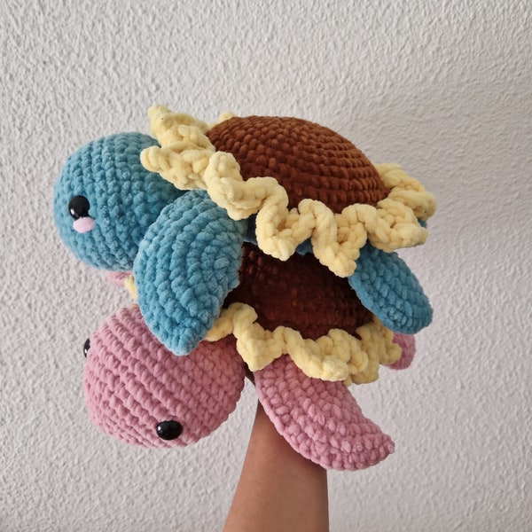 Peluche tortue amigurumi