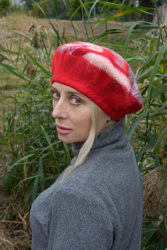 Basco Cappello Invernale Rosso Cappello Rosso Da Donna Cappello In
