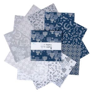 8 Nights 8 Lights 10" Stacker - Hanukkah Layer Cake by Riley Blake – Tara Reed Precut Quilting Cotton