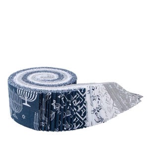 8 Nights 8 Lights Rolie Polie - Hanukkah Jelly Roll by Riley Blake – Tara Reed Precut Quilting Cotton