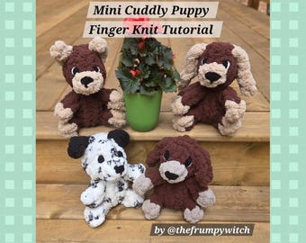 Miniknuffelige puppy vingerbreitutorial