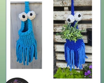 Fingerknit Googly Eyed Alien-zelfstudie