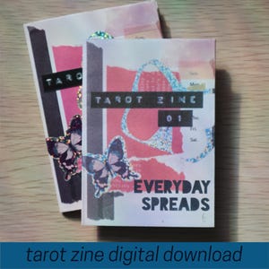 Encart imprimable pour journal de tarot – 6 Tarot à tartiner de 3 cartes pour tous les jours (PDF)