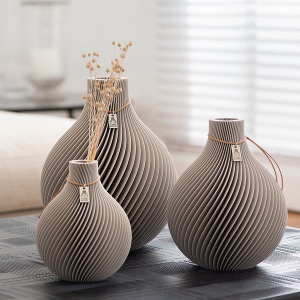 Vase Sphere von ICONIC HOME | 3D Vase | nachhaltig | Kugelvase | Dekovase | Blumenvase