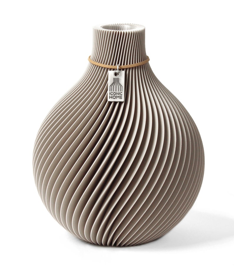 Sphere Vase by ICONIC HOME | 3D Vase | Sustainable | Spherical Vase | Decorative Vase | Flower Vase image 10