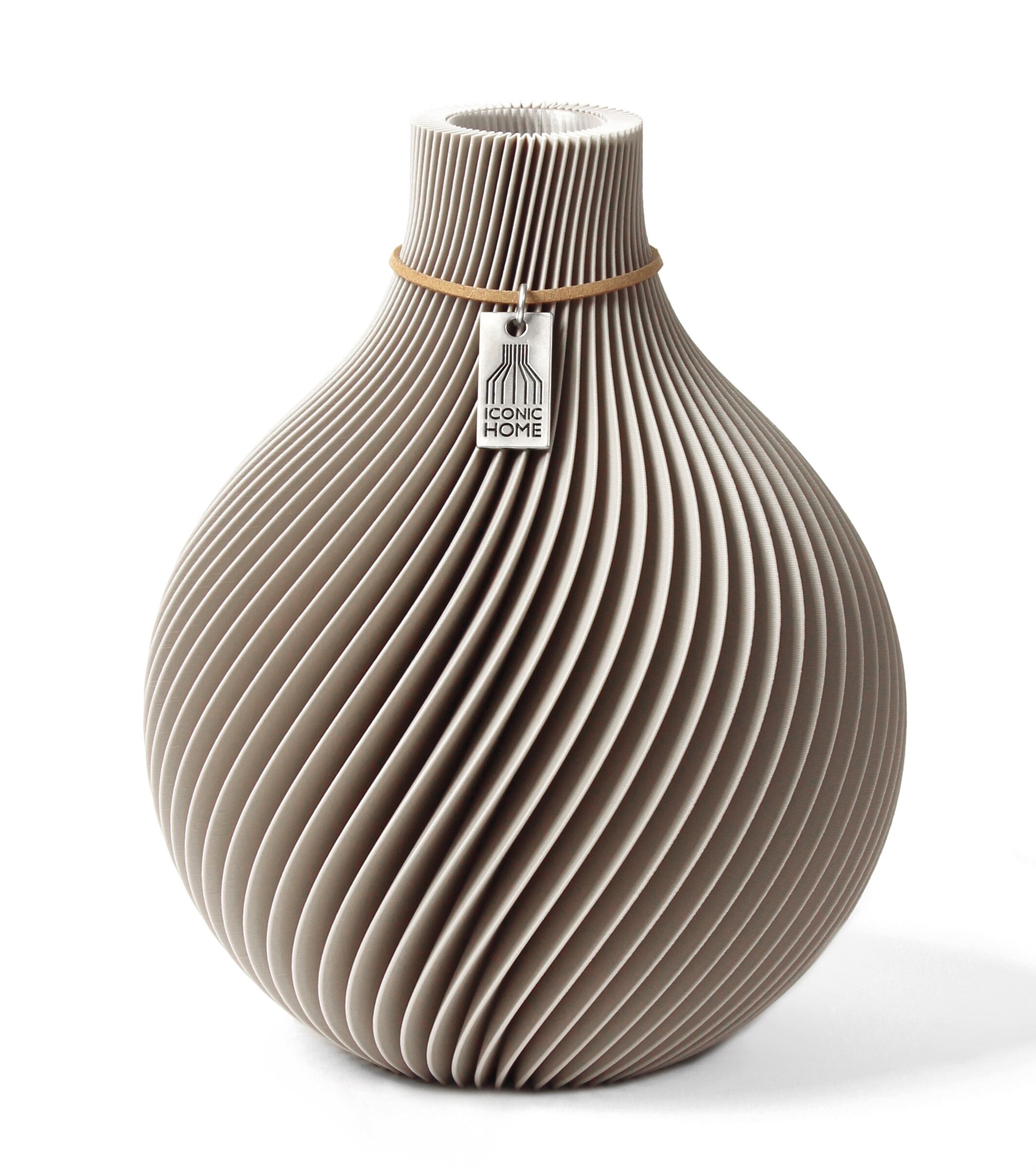 Sphere Vase by ICONIC HOME | 3D Vase | Sustainable | Spherical Vase | Decorative Vase | Flower Vase