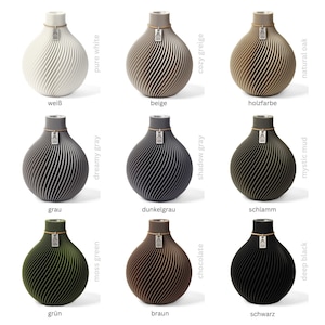 Übersicht Farben der Vase Sphere von ICONIC HOME