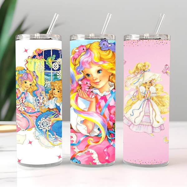 Lady Lovely Locks and the Pixietails 3 wraps included 20oz STRAIGHT Tumbler Wrap Sublimation