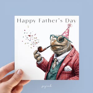 Personalisierte Schildkröten-Vatertagskarte, lustige Karten für Papa, Ehemann, Opa, Opa, Schildkröten-Geburtstagskarten für ihn, glücklicher Vatertag