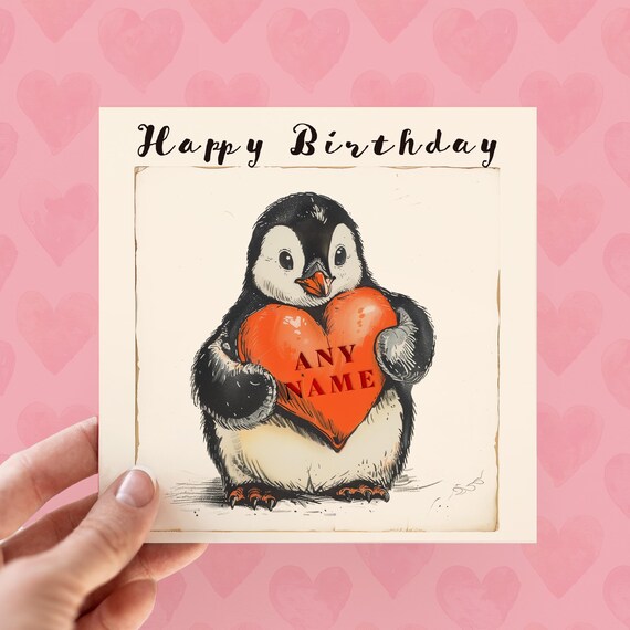 UK Greetings Valentinstagskarte Für Ehemann – Süßes Pinguin-Paar Mit Lustigem Spruch, 159 X 159 Mm