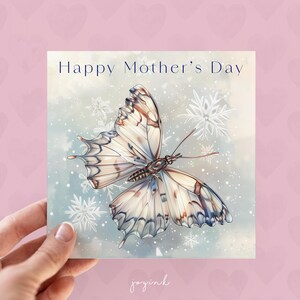 Cartes personnalisées pour maman, carte joyeuse fête des mères, cartes de voeux papillons pour elle, jolies cartes pour femme, cadeaux pour maman, carte papillon