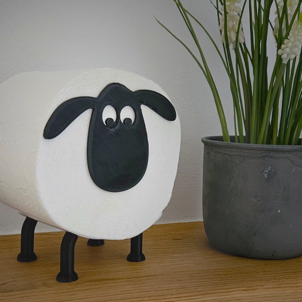 Shaun the Sheep Toilet Paper Roll Holder (STL)