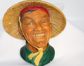 RARE Green Shirt Version “Coolie” Bossons Chalkware Head 1963