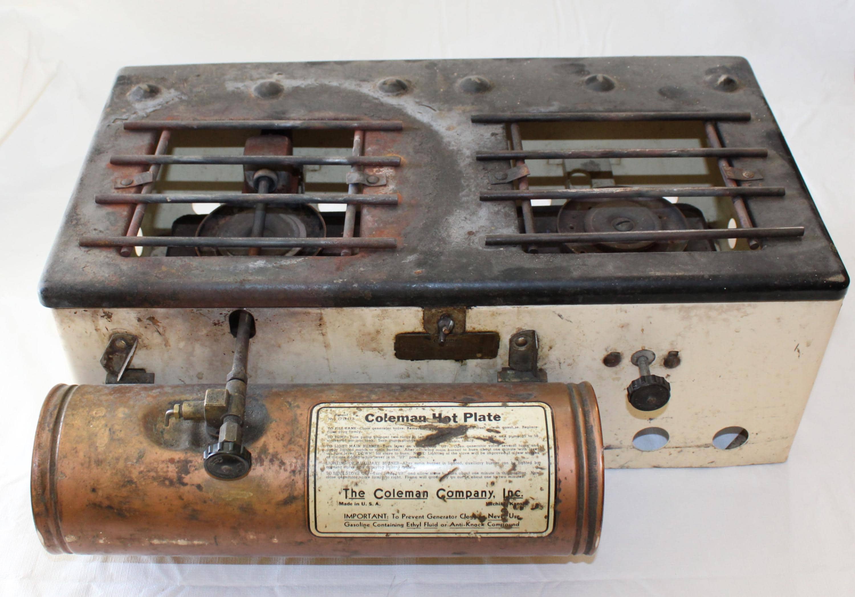 Antique Coleman Hot Plate Camping Stove 1930's. WORKS! in Unique