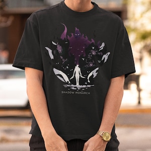 Sung Jinwoo Graphic Tee: Solo Leveling Anime Shirt