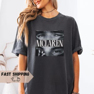 Camiseta McLaren Fórmula 1 Legend, camiseta vintage limitada de Lando Norris, camiseta de carreras McLaren F1, camiseta gráfica retro NOR4, merchandising de Fórmula 1