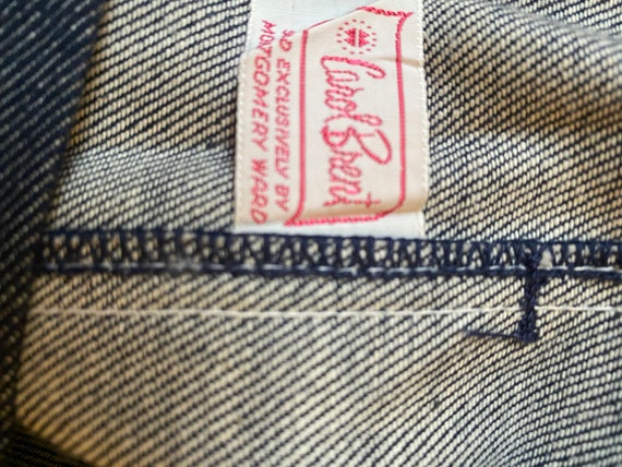 Vintage Deadstock denim side zip jeans - image 6