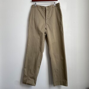 パンツ 60s US ARMY cotton chino pants 60s Vintage Vietnam Era Cotton Khaki Army Chino Pants 33